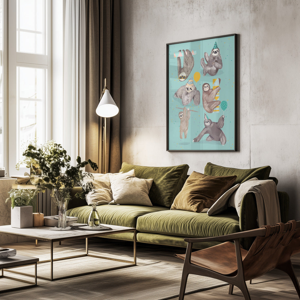 Sloth - Poster / Art Print - interiör