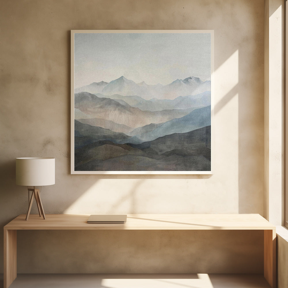 Poster Canvas Mountain 36 - Poster / Art Print - interiör