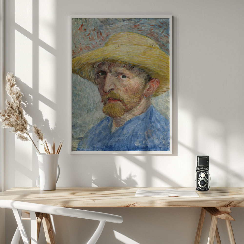 Vincent Van Gogh's Self Portrait (1887) - Poster / Art Print - interiör