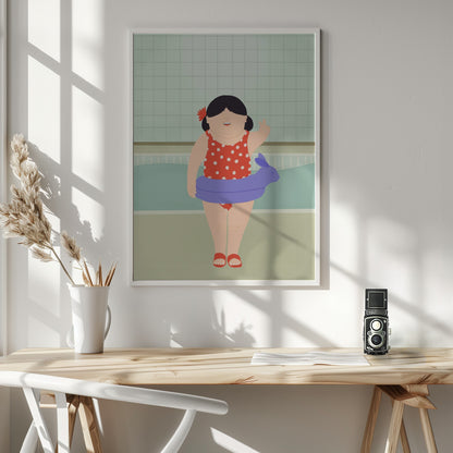 Swimming Lessons - Poster / Art Print - interiör