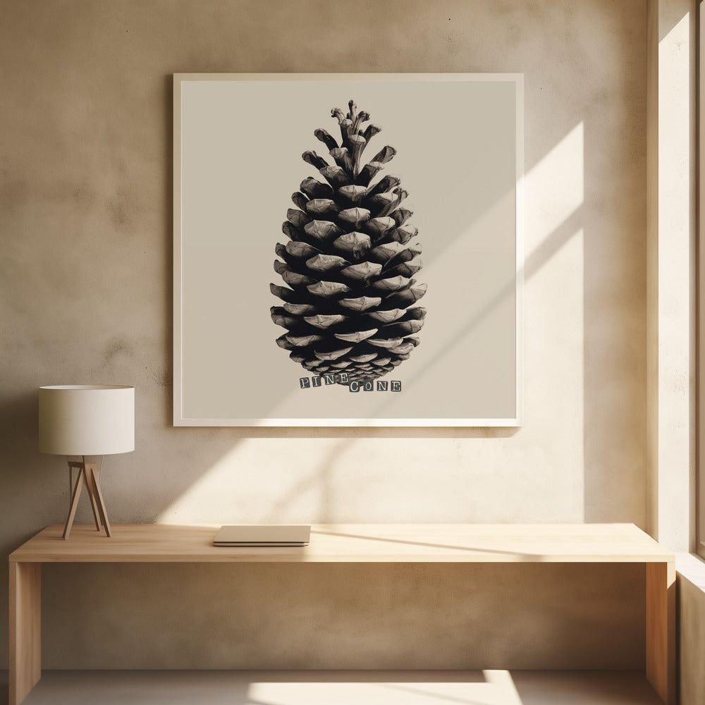 Pine Cone - Poster / Art Print - interiör