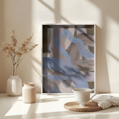 Abstract Brush Strokes 124X - Poster / Art Print - interiör