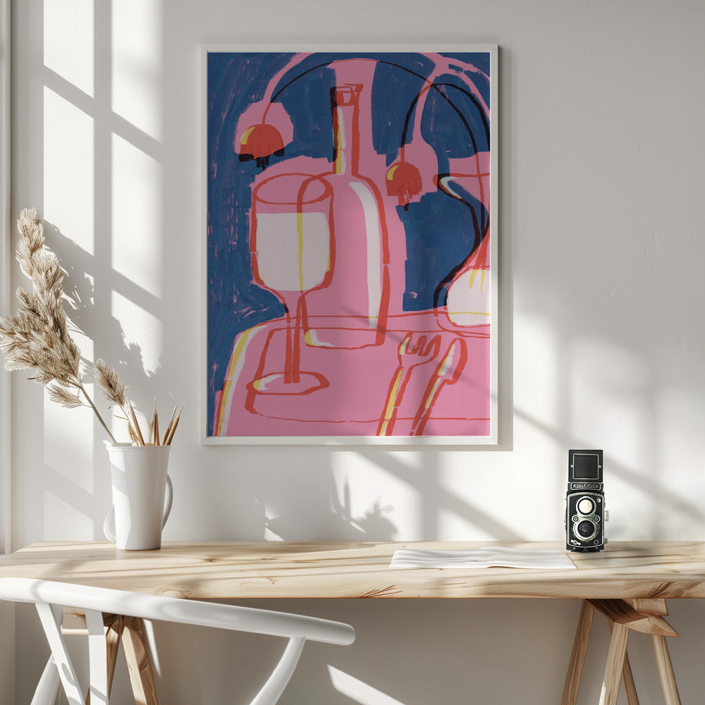 Neon Still Life No 4 - Poster / Art Print - interiör