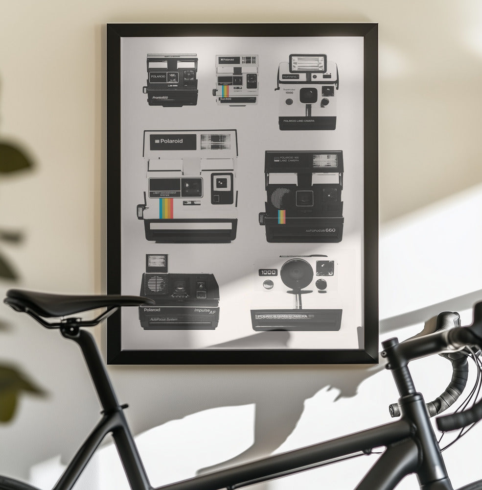 Instant Camera Collection - Poster / Art Print - interiör
