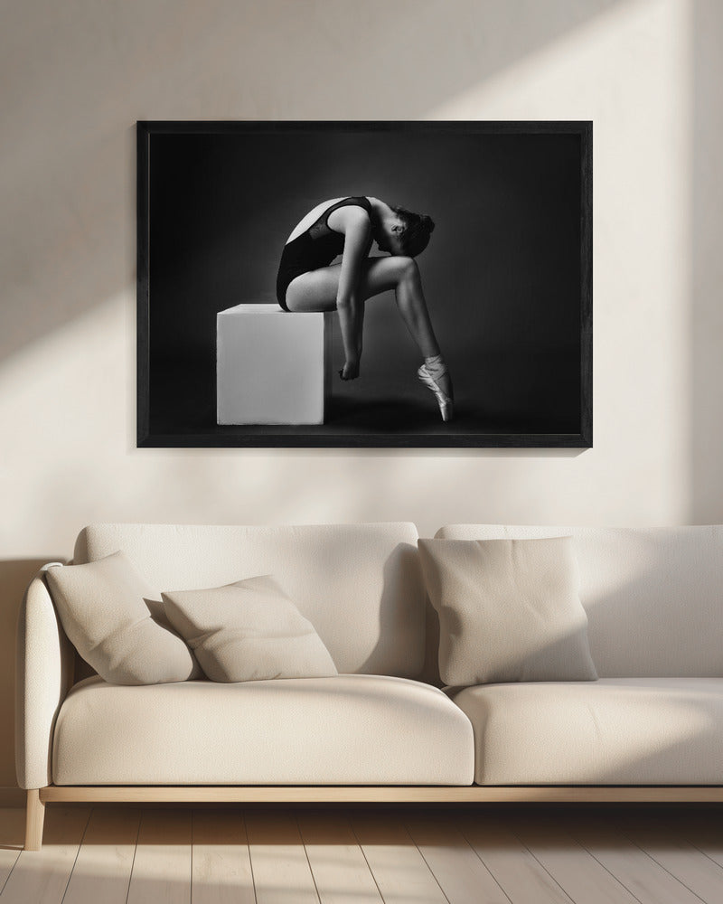 The nymph (the ballerina on the cube) - Poster / Art Print - interiör