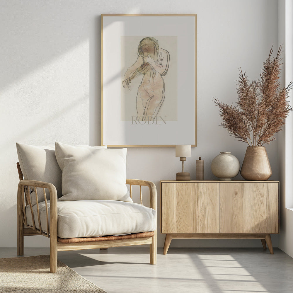 Study of Nude - Poster / Art Print - interiör