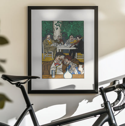 At the Heuriger - Poster / Art Print - interiör