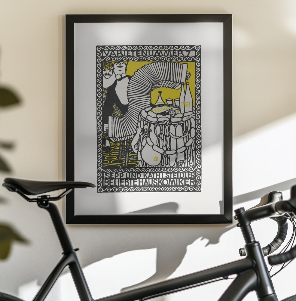 Sepp and Kathi Steidler, Popular House Comedians - Poster / Art Print - interiör