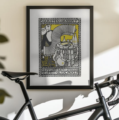 Sepp and Kathi Steidler, Popular House Comedians - Poster / Art Print - interiör