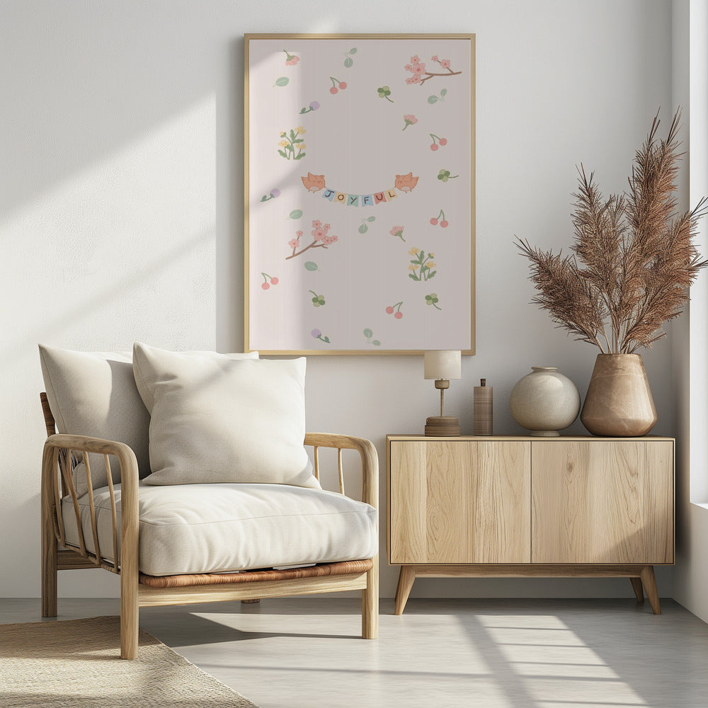 Falling in spring - Poster / Art Print - interiör