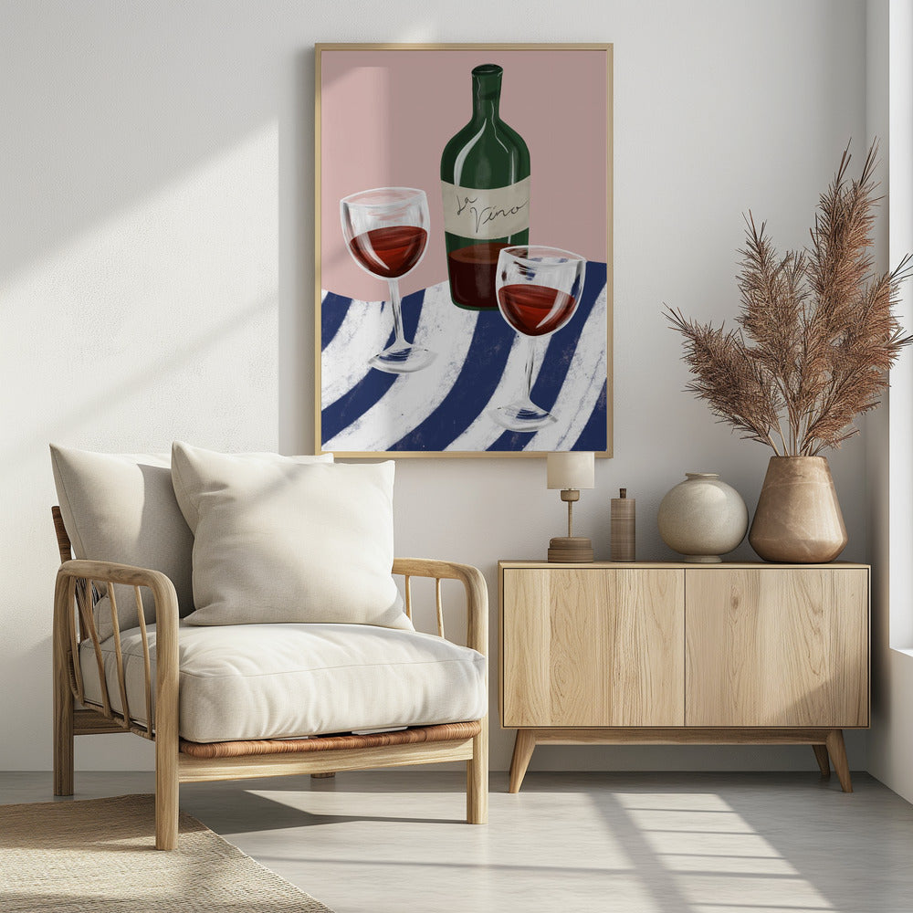 Wine time - Poster / Art Print - interiör