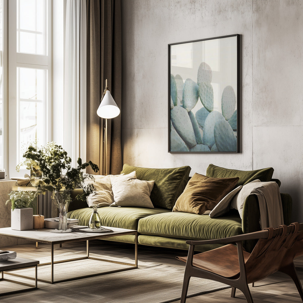 Pastel Cacti - Poster / Art Print - interiör