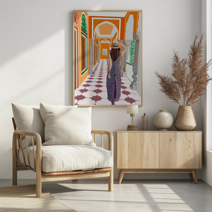 Wanderlust Pathway - Poster / Art Print - interiör