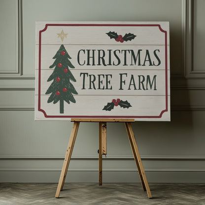 Christmas Tree Farm - Poster / Art Print - interiör