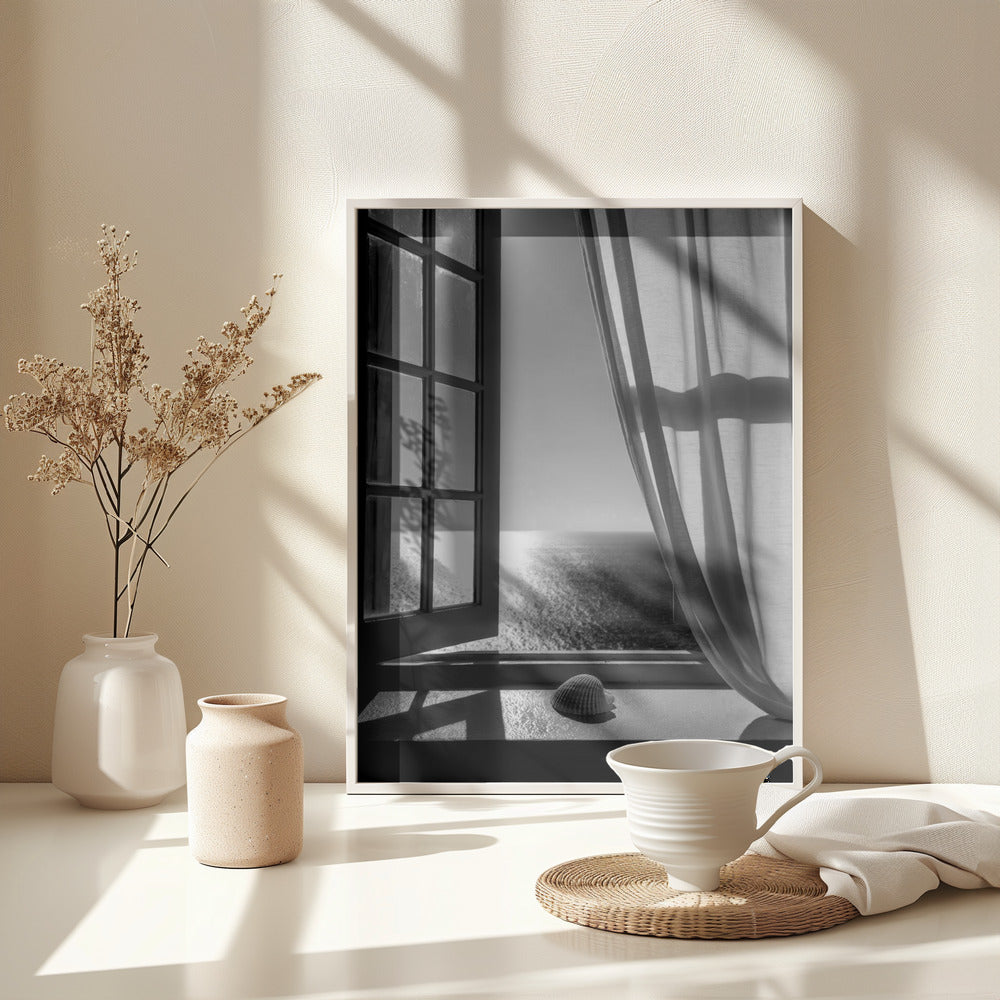 The Seashell In the Window - Poster / Art Print - interiör