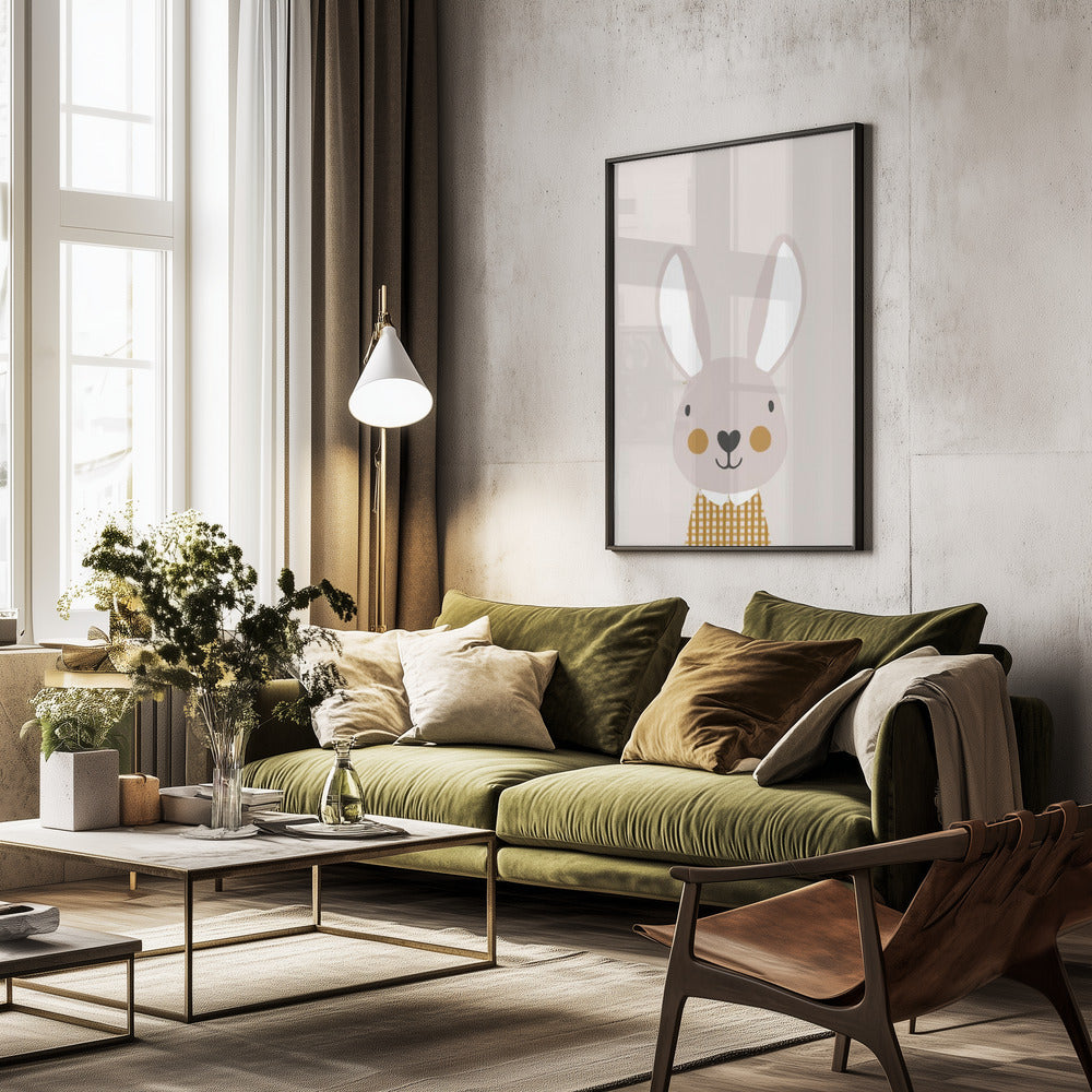 Bunny 24x36 - Poster / Art Print - interiör