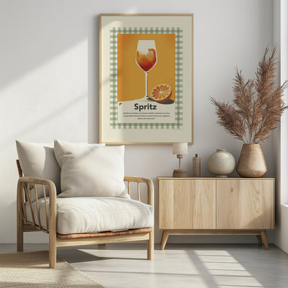 Spritz retro print - Poster / Art Print - interiör