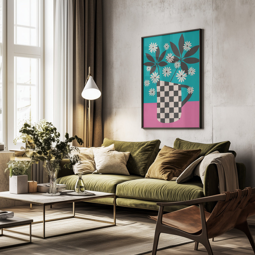 Daisy Daydreams 2 - Poster / Art Print - interiör
