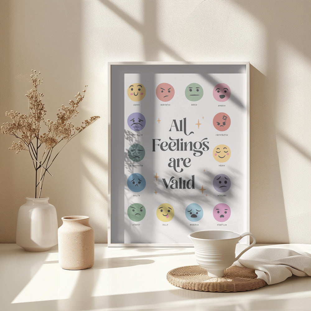 All Feelings Are Valid No2 - Poster / Art Print - interiör
