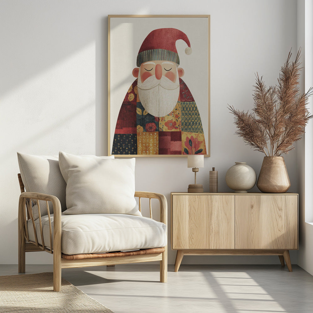 Calm Santa No 2 - Poster / Art Print - interiör