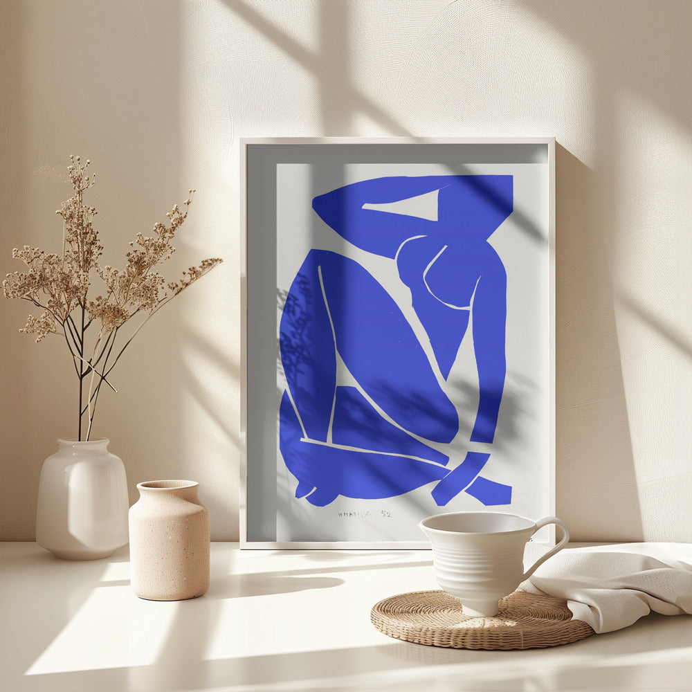 Nudo Blu III 1952 - Poster / Art Print - interiör