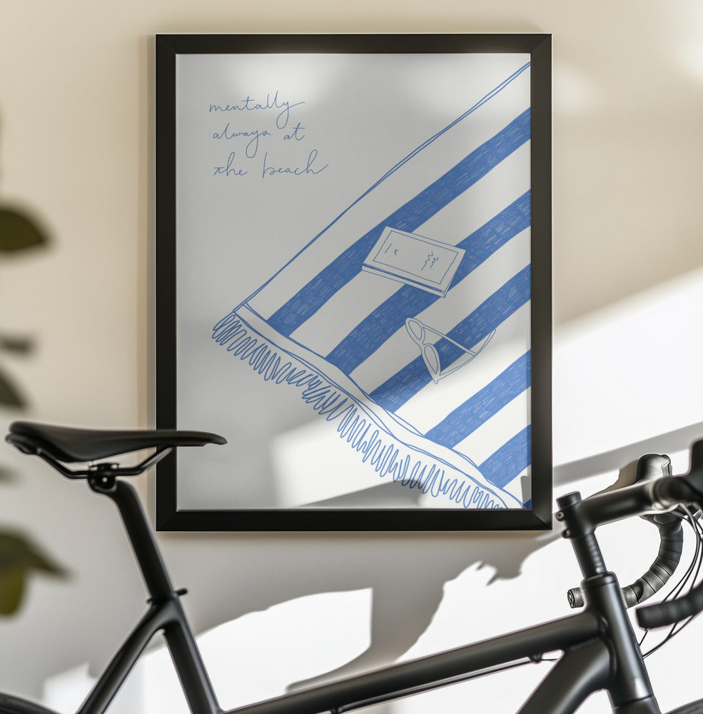 Summer holiday beach towel - Poster / Art Print - interiör