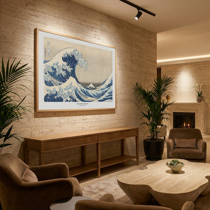 Under The Great Wave - Poster / Art Print - interiör