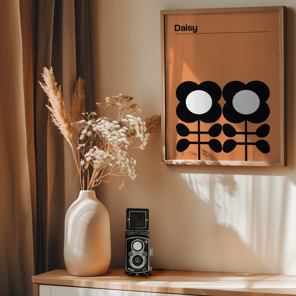 Daisy Mellow Yellow - Poster / Art Print - interiör