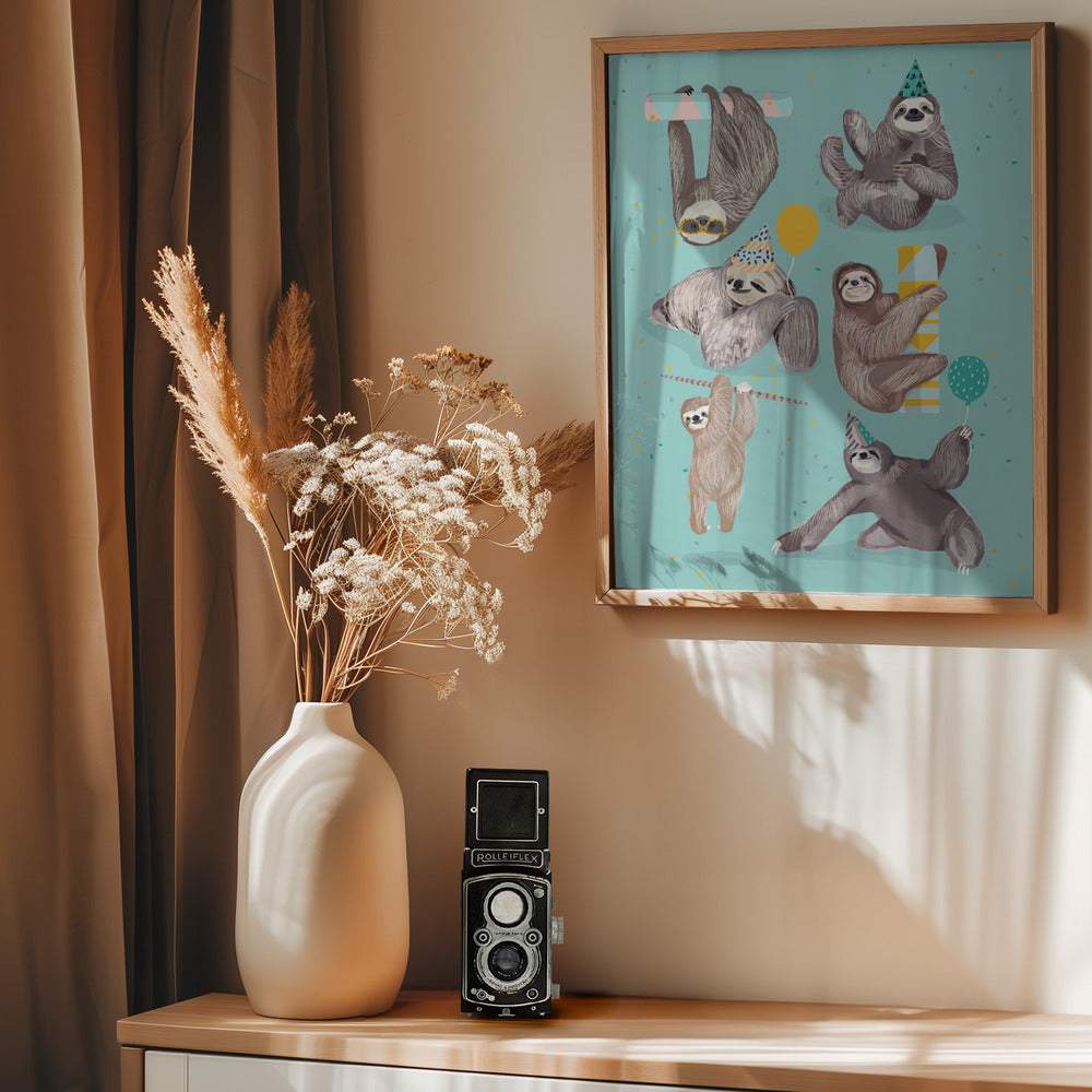 Sloth - Poster / Art Print - interiör