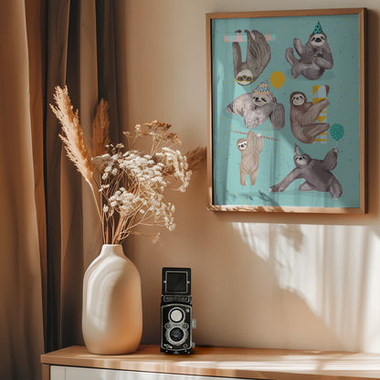 Sloth - Poster / Art Print - interiör
