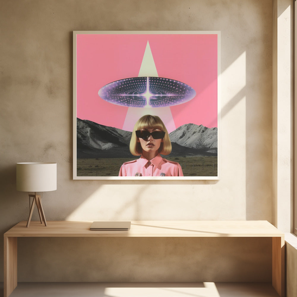 2Cool2bAbducted Collage Art - Poster / Art Print - interiör