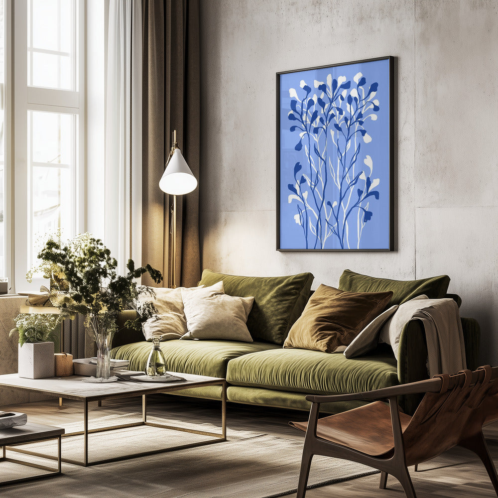 Blue Plants - Poster / Art Print - interiör
