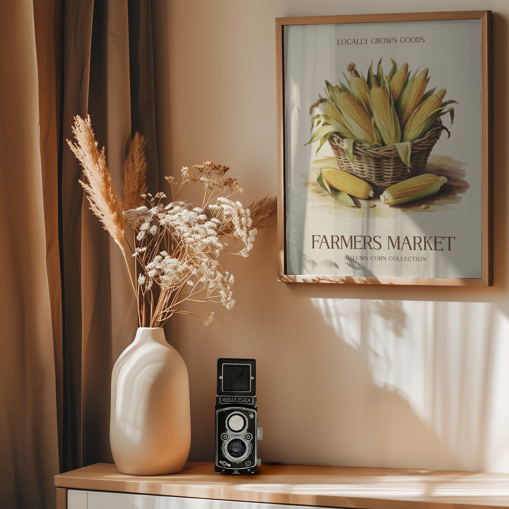 Farmers Market Corn - Poster / Art Print - interiör