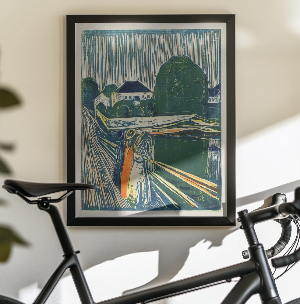 The Girls On The Bridge - Poster / Art Print - interiör