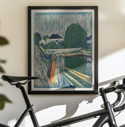 The Girls On The Bridge - Poster / Art Print - interiör