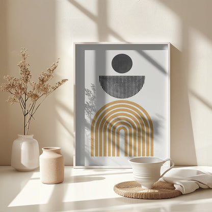 Midcentury Composition - Poster / Art Print - interiör