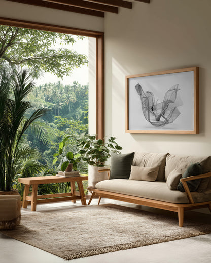 Ballerina Inside the cloth - Poster / Art Print - interiör