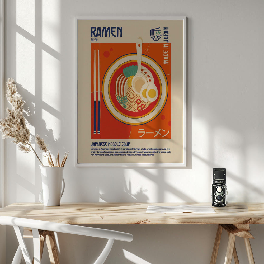 Ramen Japanese Food Print - Poster / Art Print - interiör