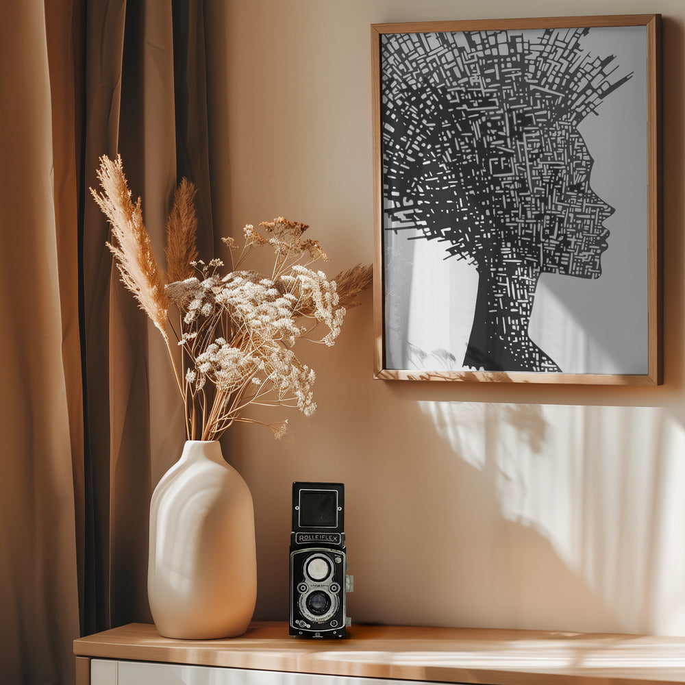 Face In Profile - Poster / Art Print - interiör