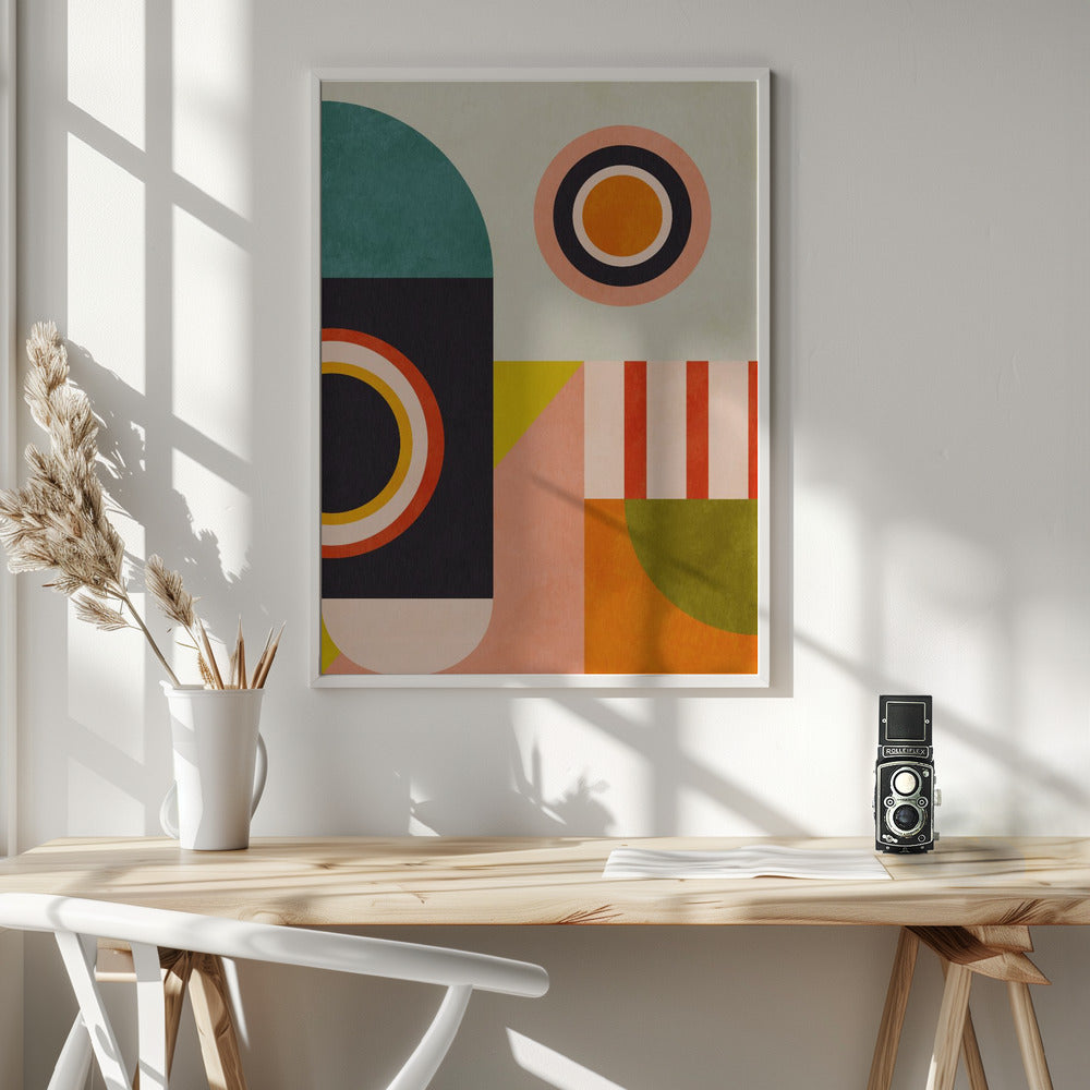 Playing Around Shapes 2 - Poster / Art Print - interiör