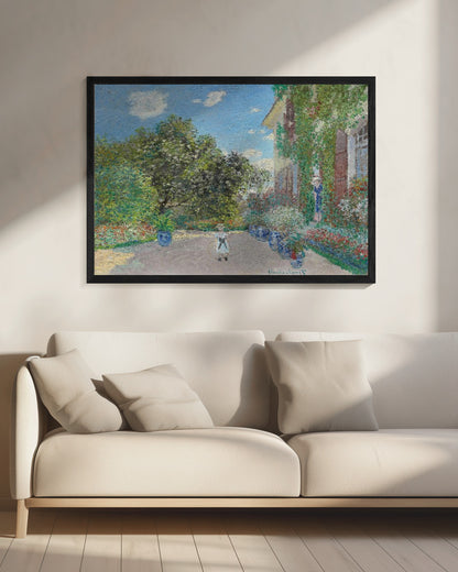 The Artist's House At Argenteuil (1873) - Poster / Art Print - interiör