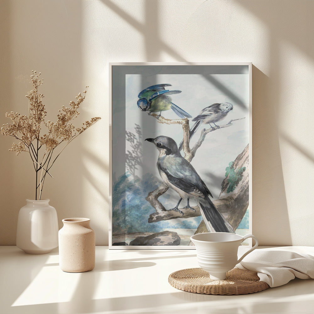 Three Birds - Poster / Art Print - interiör