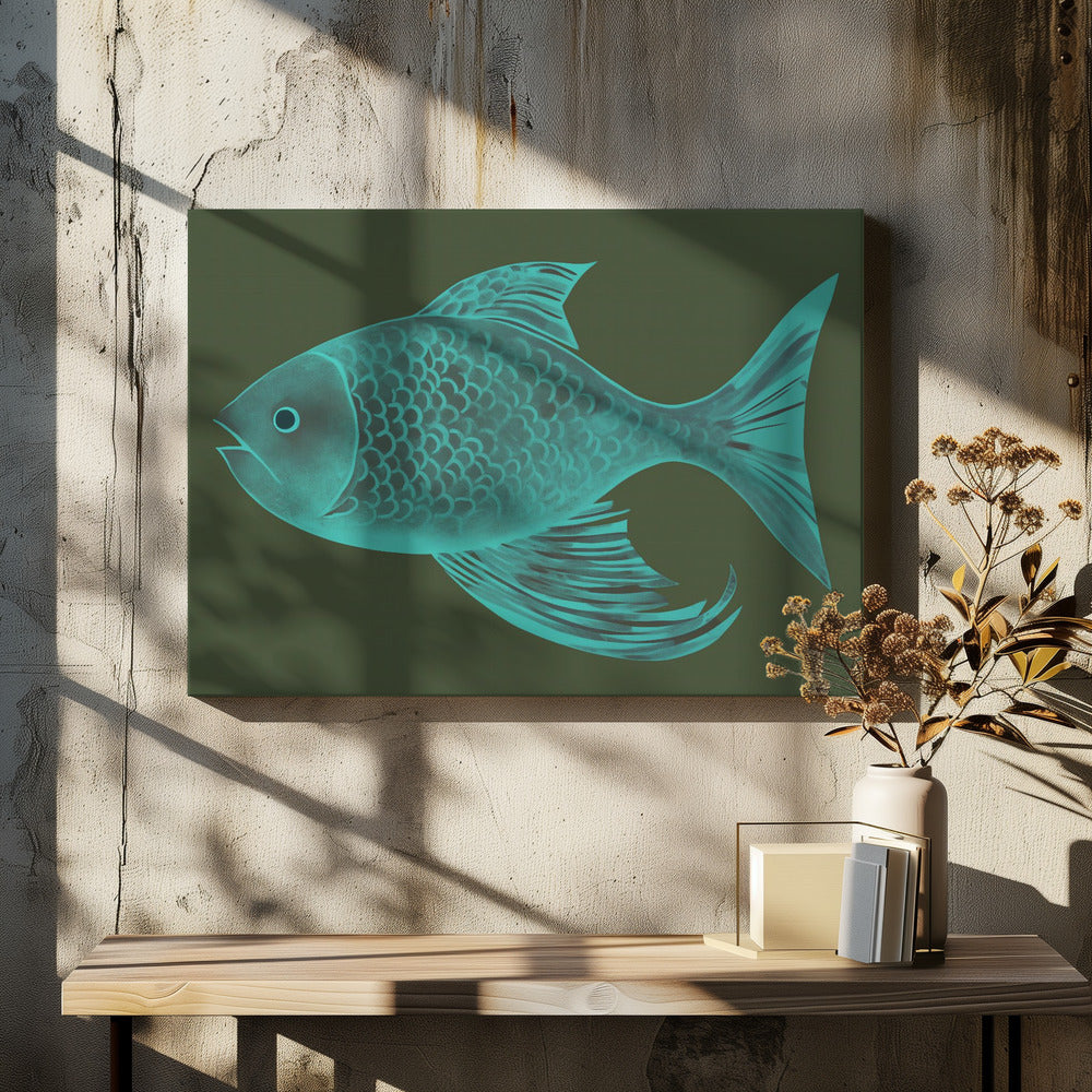 Fantasy Fish - Poster / Art Print - interiör