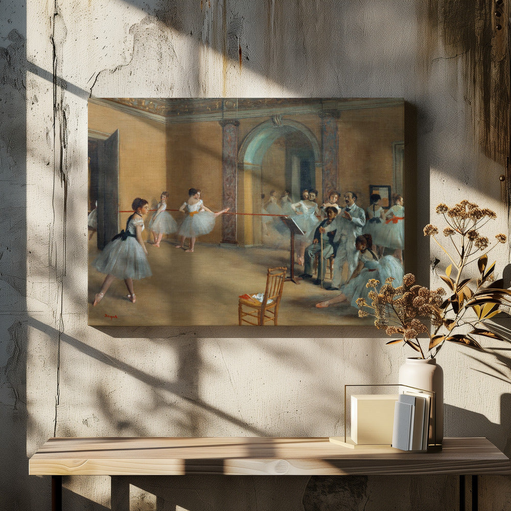 The Dance Foyer At the Opera On the Rue Le Peletier - Poster / Art Print - interiör