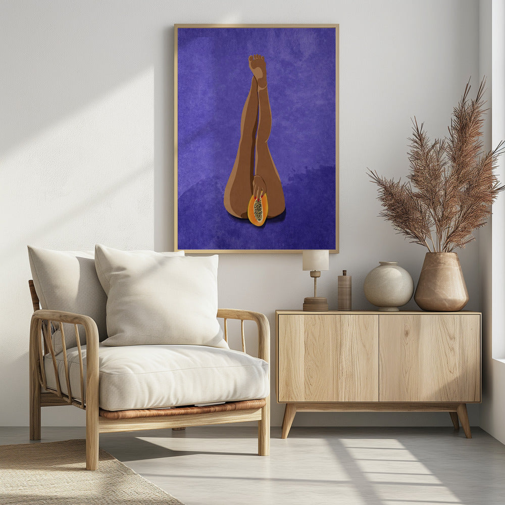 My Papaya - Poster / Art Print - interiör