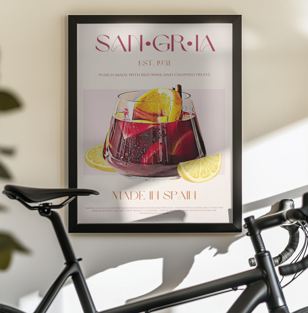 Sangria print - Poster / Art Print - interiör