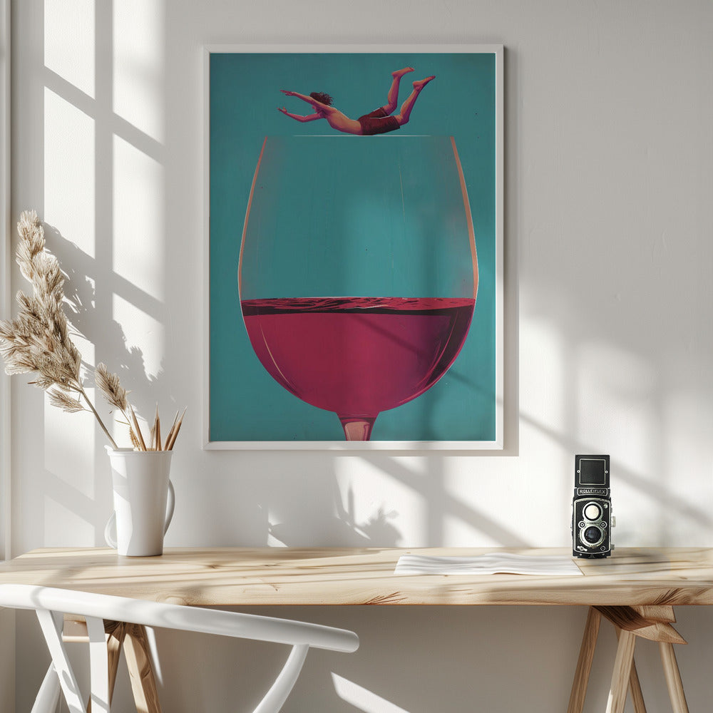 Wine Dive - Poster / Art Print - interiör