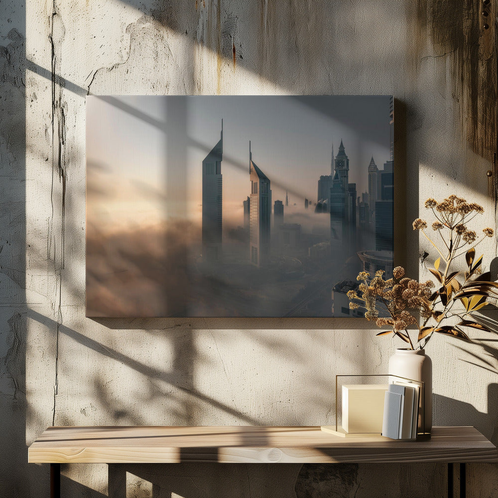 Fog Lockdown on the City of Steel - Poster / Art Print - interiör