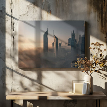 Fog Lockdown on the City of Steel - Poster / Art Print - interiör