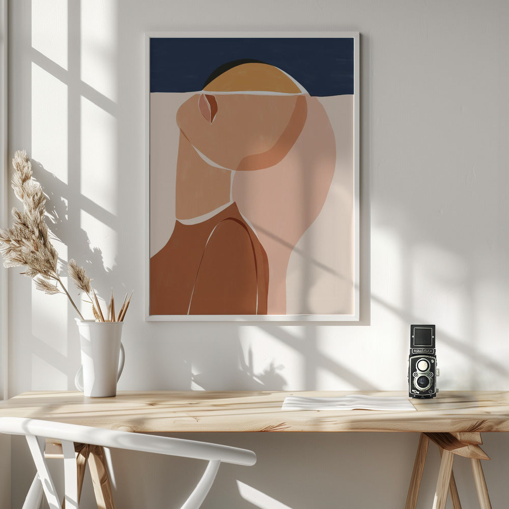 Half Face Half Sun - Poster / Art Print - interiör